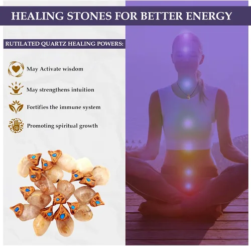 Vista 3 de SMOKY QUARTZ Pendant Chakra Necklace with Genuine Healing Crystal Stone, Crystals Jewelry for Women and Men, Girls, Boys, Handmade with Love