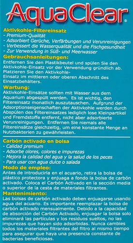 Vista 3 de Aqua Clear 20 carbón activado, 1.5 oz.