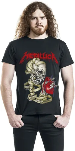Vista 4 de Metallica Heart Explosive - Camiseta negra para hombre