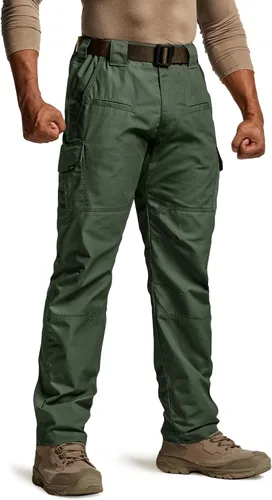 Vista 26 de CQR Pantalones tácticos para hombre, resistentes al agua, pantalones cargo Ripstop, ligeros EDC trabajo, senderismo, ropa para exteriores Mag Pocket