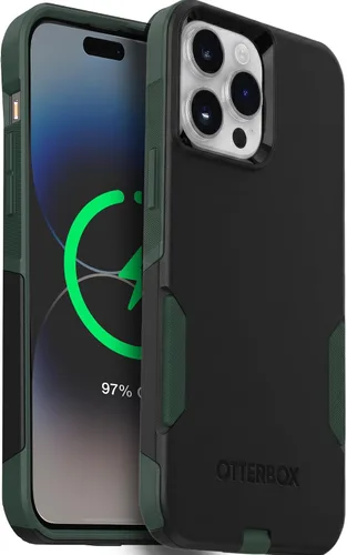 Vista 9 de OtterBox Funda para iPhone 14 Pro Max (solamente) de la serie Commuter - Negro, delgada y resistente, apta para bolsillo, con protección de puerto