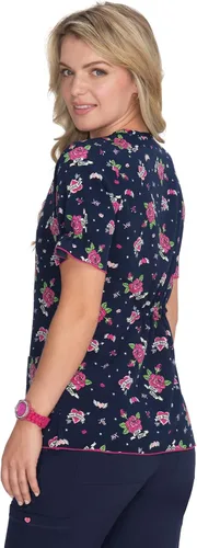 Vista 2 de KOI Betsey Johnson B126PR - Camiseta médica Canola para mujer