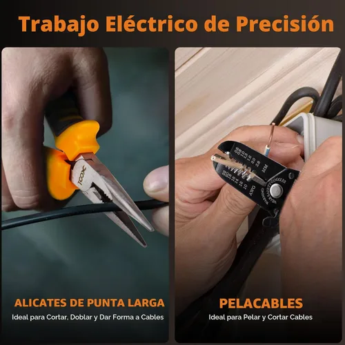 Vista 6 de XOOL Kit de herramientas de reparación del hogar de 368 piezas con caja de herramientas de cajón, incluye martillo, alicates, destornilladores