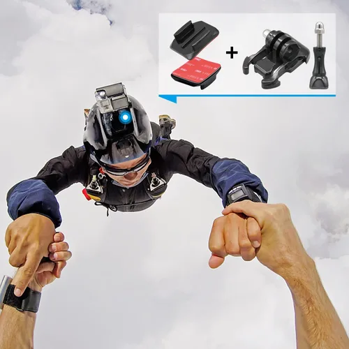 Vista 4 de Kit básico de montaje en base con clip de hebilla de liberación rápida, compatible con Gopro Hero13/12/11/10/9/8/7/6/5/4/3+/3 DJI Osmo Action