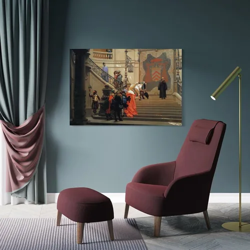 Vista 4 de L Eminence Grise-Jean Leon Gerome Picture Print Canvas Poster Wall Paint Art Posters Decor Modern Home Artworks 12x18inch(30x45cm)