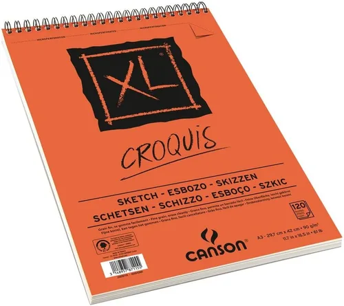 Vista 3 de Canson Cuaderno de bocetos en espiral A3 de 120 páginas