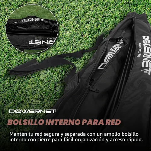 Vista 5 de PowerNet 7x7 FT Baseball & Softball Net Replacement Parts, Replace 7x7 FT Frame, Net Only or Carry Bag, Metal Frame and Fiberglass Poles, Durable