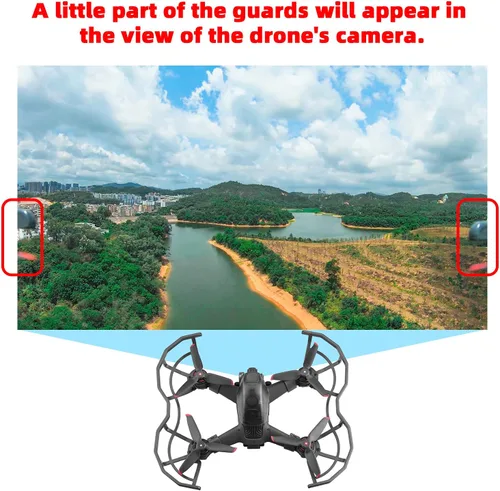 Vista 6 de HeiyRC Protector de hélice para DJI FPV Drone, protector de accesorios anticolisión cuchillas de parachoques accesorios de protección