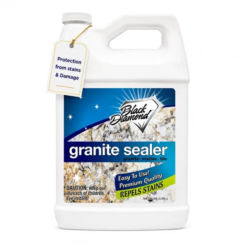Vista 10 de Sellador de granito Black Diamond Stoneworks: Sella y protege. Sellador protector de mármol. Sellador para encimeras de granito, mármol y travertino