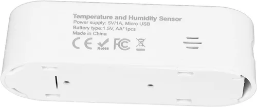 Vista 8 de Fockety Sensor de humedad y temperatura Tuya Zigbee, monitor inalámbrico inteligente de temperatura y humedad con alerta de aplicación, termómetro