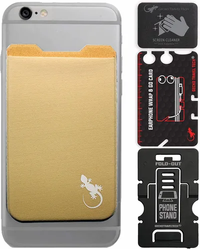 Vista 24 de Gecko - Cartera adhesiva para tarjetas de crédito y dinero en efectivo