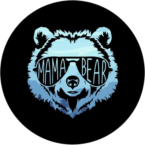 Vista 3 de Mama-Bear - PopSockets con diseño vintage