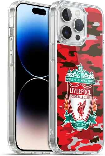 Vista 281 de Head Case Designs Funda de gel con licencia oficial del Liverpool Football Club Away Colourways Crest Camou [protección de grado militar] compatible