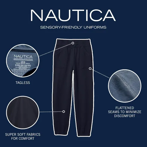 Vista 4 de Nautica Pantalones de chándal de forro polar suave para niña