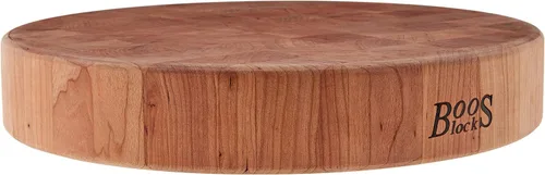 Vista 12 de John Boos CCB Series Tabla de cortar cuadrada de madera de arce de 12 x 12 pulgadas - 3 pulgadas de grosor, bloque de carnicero reversible de 13