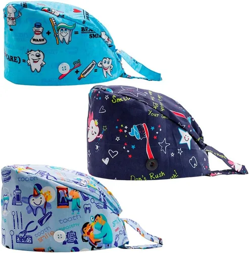 Vista 7 de 3 gorras de trabajo en forma de calabaza con banda de sudor ajustable para mujereshombres
