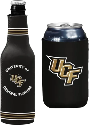 Vista 32 de College Team Color Logo Can & Bottle Holder Insulator Beverage Cooler Set