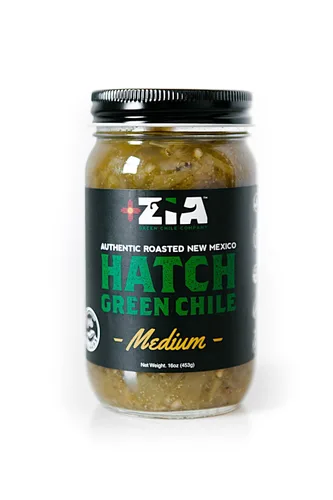 Vista 2 de Zia Green Chile Company Original New Mexico Hatch Green Chile - Deliciosos pimientos verdes tostados a la llama, pelados y cortados en cubitos