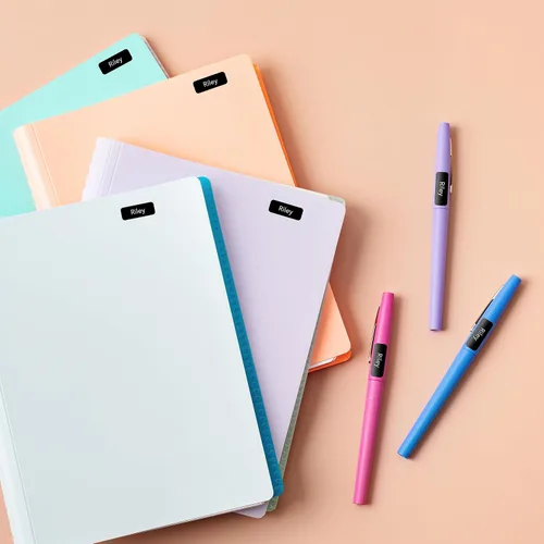 Vista 4 de Etiquetas de nombre personalizadas (210 etiquetas) (1,6 cm × 0,61 cm) Mini etiquetas adhesivas personalizadas - Etiquetas de nombre impermeables