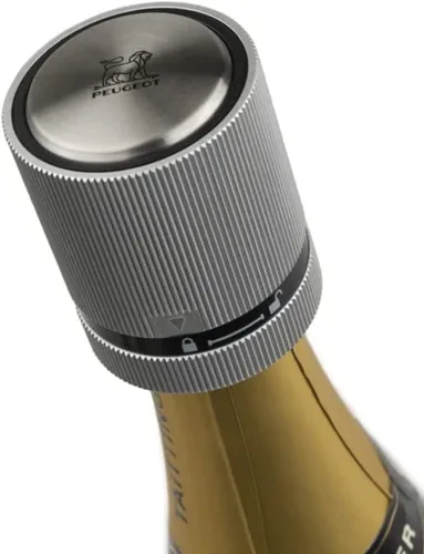 Vista 3 de Peugeot Tapón de botella de línea para vino chispeante/champán, gris claro