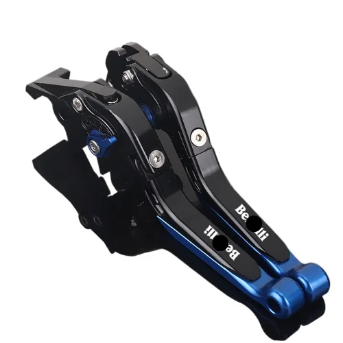 Vista 10 de NIKKHO Palanca de embrague de freno TRK502 motocicleta CNC ajustable extensible manillar palanca de embrague de freno plegable para Be&Nelli Jinpeng