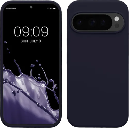 Vista 184 de kwmobile Funda Compatible con Google Pixel 6 Pro - Funda de Teléfono de Silicona TPU con Acabado Suave - Azul Caribe