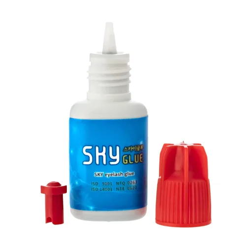 Vista 7 de Sky Glue S+ - Pegamento para extensión de pestañas, extra fuerte, con retención de 6 a 7 semanas y tiempo de secado de 1 a 2 segundos, pegamento