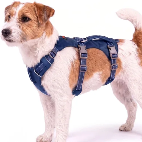 Vista 14 de Arnés para perro Tuff Pupper a prueba de escapes para perros extra pequeños Arnés ajustable ligero sin tirones Equipo multifuncional