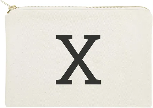 Vista 20 de The Cotton & Canvas Co. Bolso cosmético moderno personalizado del monograma y bolso del maquillaje del viaje, Negro, A