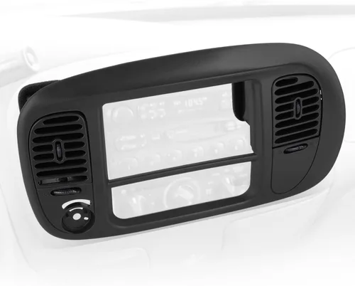 Vista 6 de Auto Dynasty Visera con bisel del panel delantero compatible con Ford F-150 Expedition 2WD 1997-2004, negro texturizado