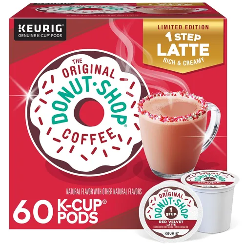 Vista 19 de The Original Donut Shop - Cápsulas de Caramel Latte para Single-Serve Keurig K-Cup, café saborizado, 20