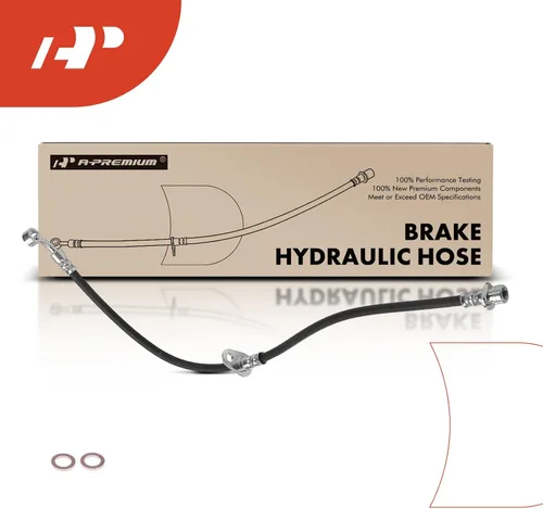 Vista 8 de A-Premium Manguera hidráulica de freno delantero compatible con modelos Honda y Acura seleccionados - Civic 2001-2005, EL 2001-2005 - Reemplazo #