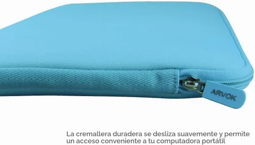 Vista 5 de Arvok Funda para Laptop de 11, 11.6 y 12 pulgadas para MacBook Air 12, funda de neopreno resistente al agua para notebook, computadora y tablet Azul