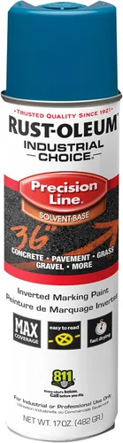 Vista 33 de Rust-Oleum 203035-12PK Pintura en aerosol invertida industrial a base de agua, 17 onzas, naranja alerta APWA, paquete de 12 unidades APWA Alerta