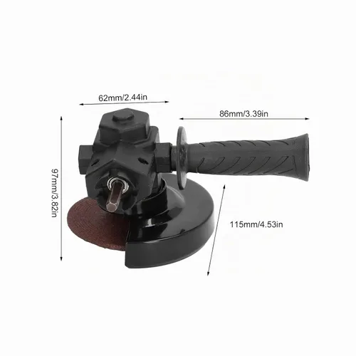 Vista 5 de Convertidor de amoladora angular con mango para cortar, adaptador de amoladora angular con disco de molienda, llave, amoladora eléctrica