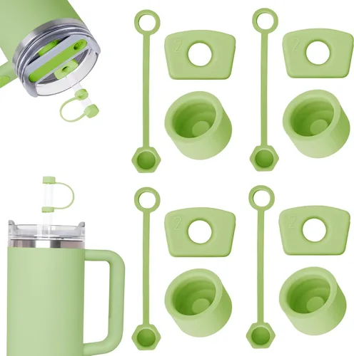 Vista 4 de 2 juegos de tapones de silicona a prueba de derrames para Stanley Cup 2.0 30 oz y 40 onzas, tapón antiderrames para Stanley Cup Accesorios