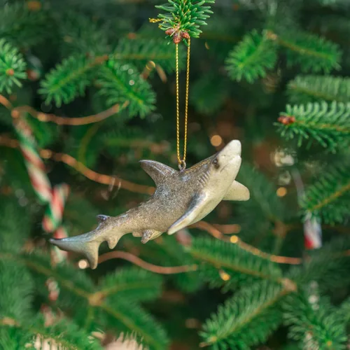 Vista 8 de Adorno de Navidad pintado a mano para playa – Decoración costera para árbol para amantes del océano – Adorno náutico único para árbol de Navidad