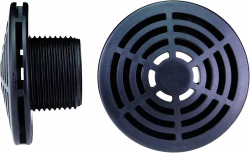 Vista 2 de Filtro de PVC de perfil bajo roscado MPT de 1,5 pulgadas para barriles de lluvia, acuarios, riego