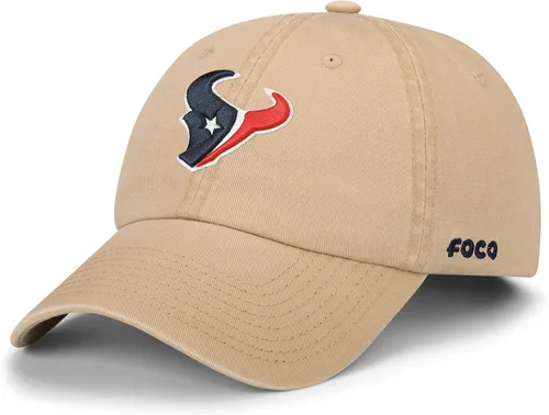 Vista 17 de FOCO NFL Mens NFL Team Logo Khaki Casual Hat Caps