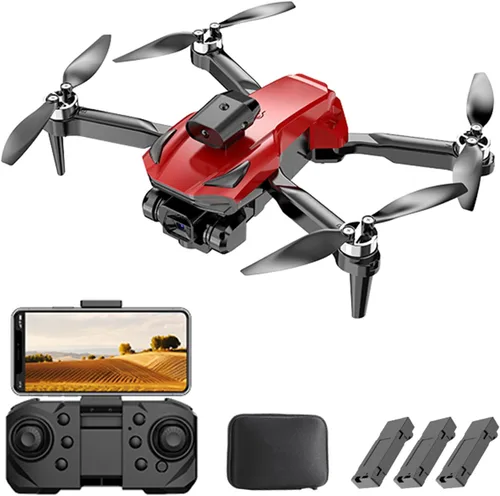 Vista 12 de GoolRC Mini dron de control remoto, mini dron plegable con cámara dual 4K, cuadricóptero sin cabeza, motor sin escobillas, evitación de obstáculos