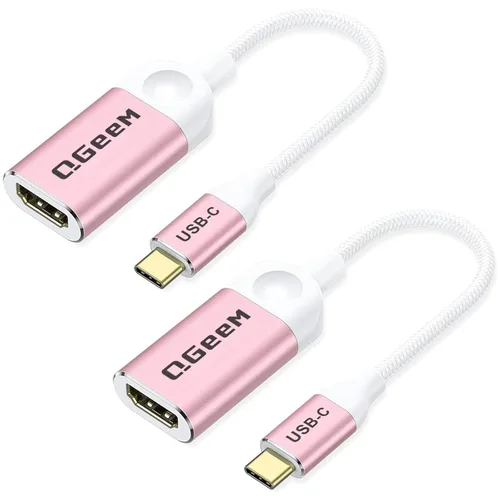 Vista 9 de QGeeM - Adaptador USB C a HDMI, cable adaptador 4K USB tipo C a HDMI [compatible con Thunderbolt 3/4], adaptador HDMI para portátil MacBook Pro/Air