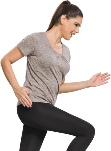 Vista 3 de MISS FORTUNE Active Wear Yoga Top Cool Dry Workout Shirt Ropa de ejercicio