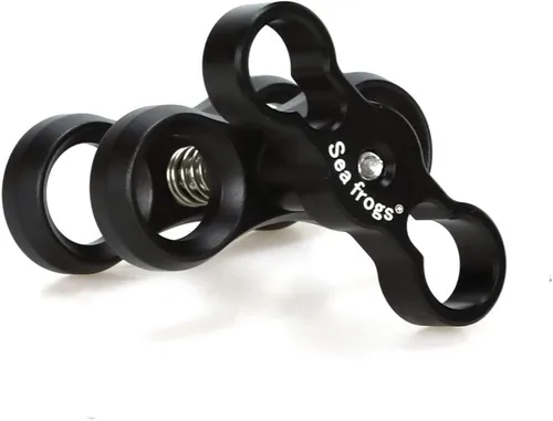Vista 5 de Seafrogs Abrazadera de aleación de aluminio Articulación de rótula Brazo de dos secciones Soporte de buceo Accesorio esencial Combinación de luz