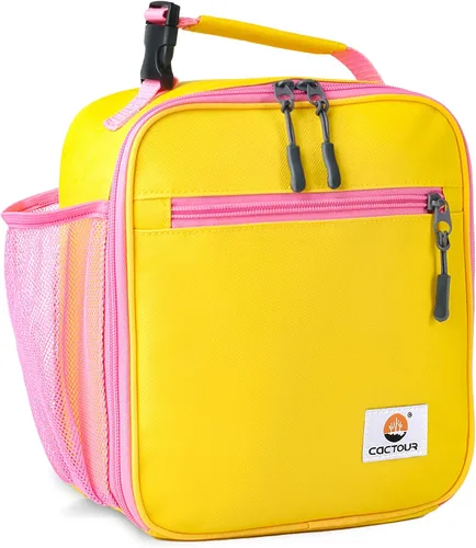 Vista 8 de CaCTOUR Lonchera para Niños, 2 Paquetes Bolsa de Almuerzo Aislada para Niñas y Niños, Bolsa Suave Mini Enfriador Regreso a la Escuela Bolsa