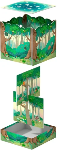 Vista 3 de HABA Mis primeros juegos: Amigos del bosque – Juegos 3D de memoria y asociación para niños pequeños, de 2 años en adelante, juguetes educativos