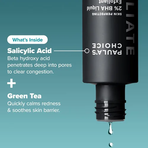 Vista 4 de Paula's Choice Skin Perfecting - Almohadillas de tóner BHA al 2%, exfoliante líquido de 10 unidades y 2% BHA, exfoliante facial de ácido salicílico