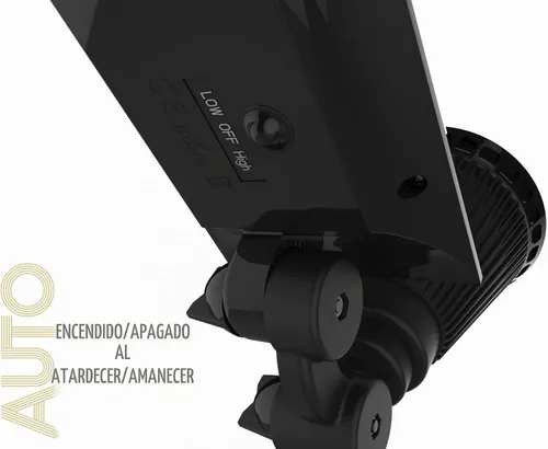 Vista 4 de Magictec Focos solares, 2 en 1 ajustables 4 luces LED solares de pared/paisaje con sensor de encendido/apagado automático, paquete de 2 (RGB)