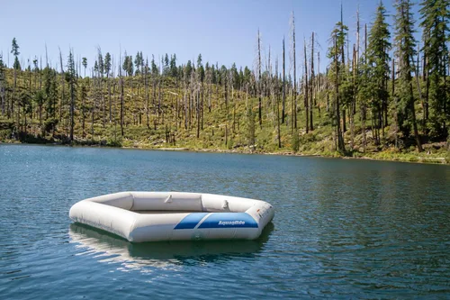 Vista 6 de AQUAGLIDE Soaker Lounge - Flotador inflable para 5 personas con malla, multicolor, 27.559055118110237