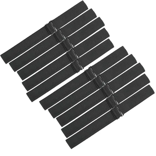 Vista 15 de Correas ajustables para pelucas y hacer pelucas, bandas elásticas ajustables (beige, 1 pulgada x 10 unidades)
