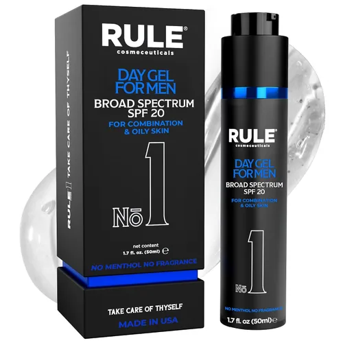 Vista 9 de No.1 Day Gel para hombres, hidratante facial antienvejecimiento 10 en 1 para reducir las arrugas, SPF 20, colágeno, vitaminas B, C y E, combinación